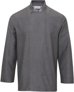 Premier Denim koksjas in Grey Denim, voorkant
