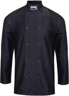 Premier Denim koksjas in Black Denim, voorkant