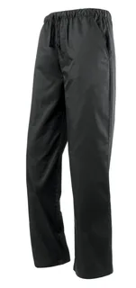 Premier Essential Chef's Trouser in Black, voorkant