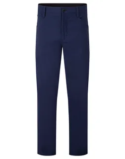 Premier Broek ADAPT Stretchchecker in Navy, voorkant