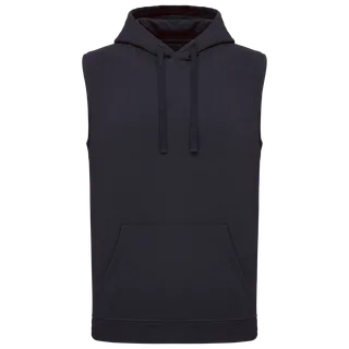 Proact Unisex mouwloze hoodie in Navy, voorkant