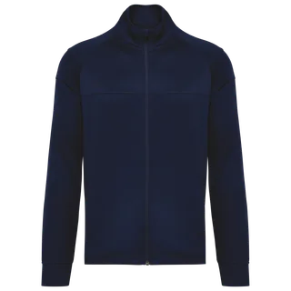 Proact Recycled adult premium zipped tracksuit jacket in Sporty Marine, voorkant