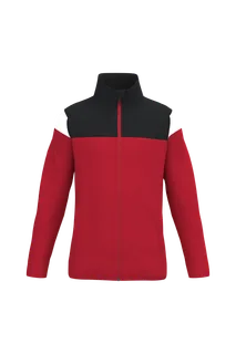 Proact Kinder trainingsjasje met rits in Sporty Red / Black, voorkant