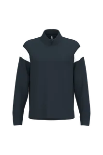 Proact Adult zipped neck training top in Navy, voorkant