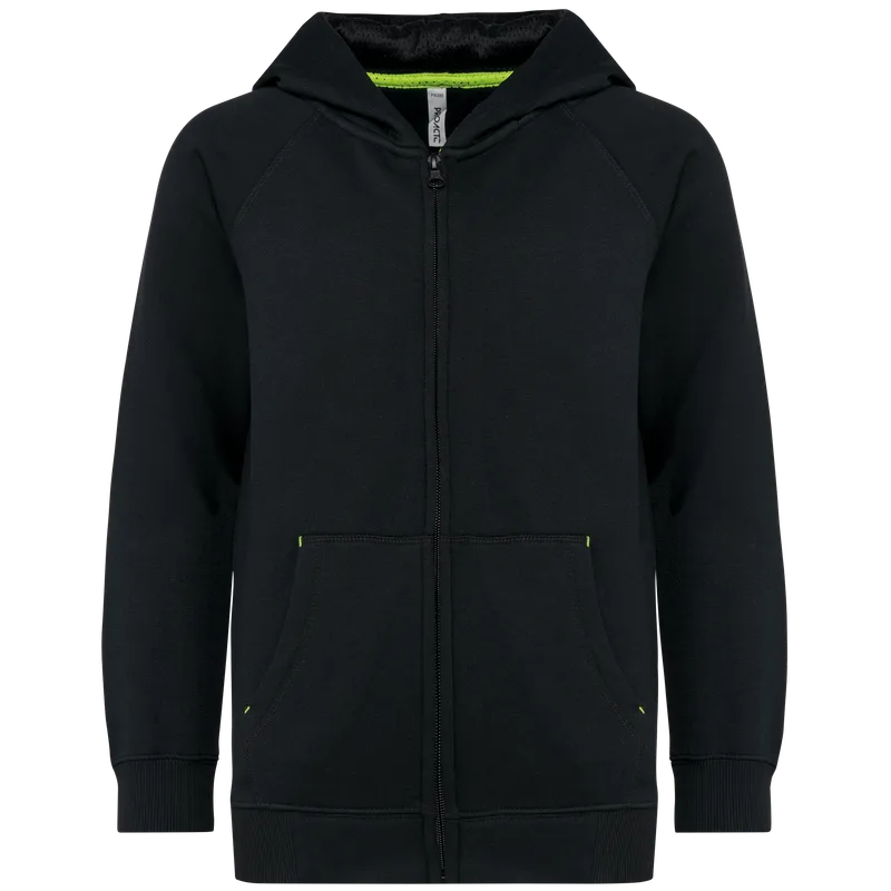 Proact Kinder sweatvest met capuchon