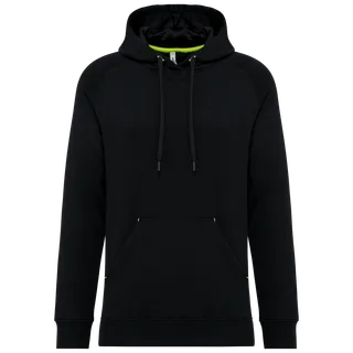 Proact Unisex Sweater met capuchon in Black, voorkant