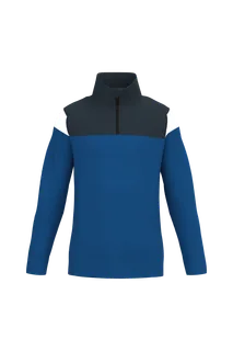 Proact Trainingssweater 1/4 rits kind in Dark Royal Blue / Navy, voorkant