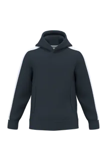 Teamwear hoodie voor kinderen in Navy / White, voorkant