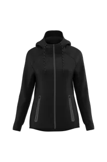 Proact Women's hooded performance jacket in Black, voorkant