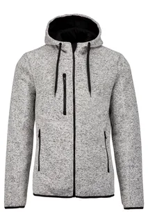Proact Heather herenvest met capuchon in Light grey melange, voorkant