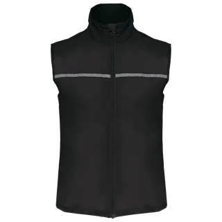 Proact Running gilet with mesh back in Black, voorkant