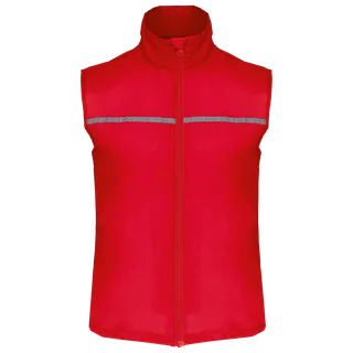 Proact Running gilet with mesh back in Red, voorkant