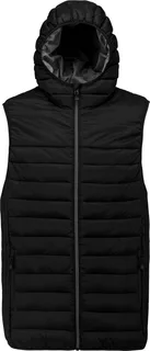 Proact Bodywarmer met capuchon volwassene in Black, voorkant