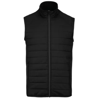 Proact Dual-fabric sleeveless sports jacket in Black, voorkant