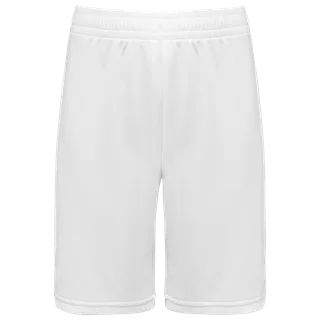 Proact Basketshort voor heren in White, voorkant