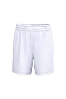 Proact Kids' multisport polyester shorts in White, voorkant
