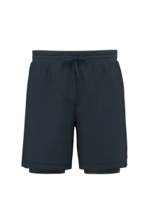 Proact Men's 2-in-1 shorts with integrated inner shorts in Navy, voorkant