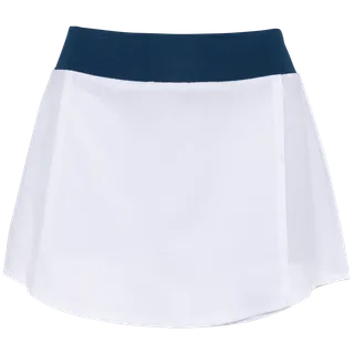 Proact Rok met ingewerkte short in White / Sporty Navy, voorkant