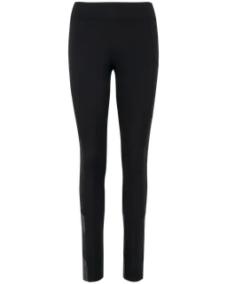 Proact Padel ladies’ two-tone leggings in Black / Dark Grey Heather, voorkant