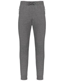Proact Kinder multisport-joggingbroek met zakken in Grey Heather, voorkant