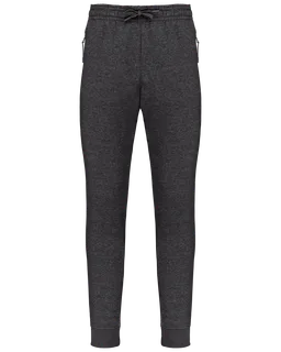 Proact Multisport-joggingbroek met zakken volwassene in Dark Grey Heather, voorkant