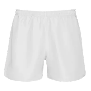 Proact Rugbyshort uniseks in White, voorkant