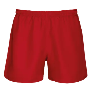 Proact Rugbyshort uniseks in Sporty Red, voorkant