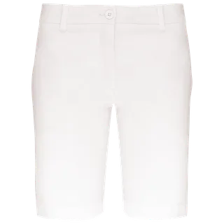 Proact Damesbermuda in White, voorkant