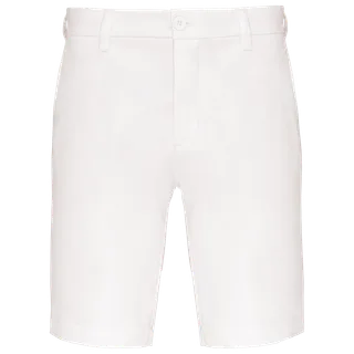 Proact Herenbermuda in White, voorkant