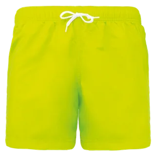 Proact Zwemshort in Fluorescent Yellow, voorkant