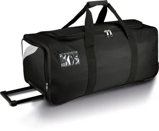 Proact Grote sporttas op wieltjes - 65 L in Black / White / Light Grey, voorkant