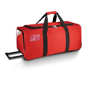 Proact Grote sporttas op wieltjes - 65 L in Red / White / Light Grey, voorkant