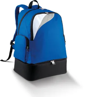 Proact Multi-sports backpack with rigid bottom - 39L in Royal Blue / White / Light Grey, voorkant