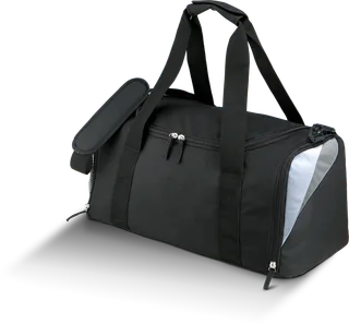 Proact Middelgrote sporttas - 44 liter in Black / White / Light Grey, voorkant