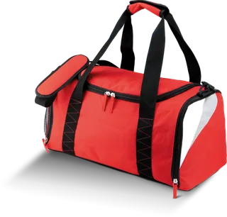 Proact Middelgrote sporttas - 44 liter in Red / White / Light Grey, voorkant