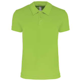 Proact Kindersportpolo in Lime, voorkant