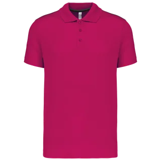 Proact Short-sleeved polo shirt in Fuchsia, voorkant
