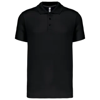 Proact Short-sleeved polo shirt in Black, voorkant