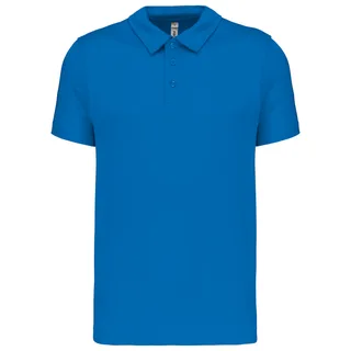 Proact Men's short-sleeved polo shirt in Aqua Blue, voorkant