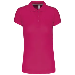 Proact Damessportpolo in Fuchsia, voorkant