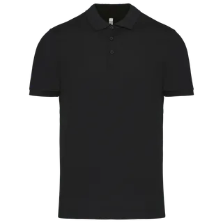 Proact Heren-sportpolo in Black, voorkant