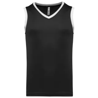 Proact Kids basketball jersey in Black / White, voorkant