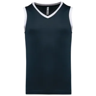 Proact Kids basketball jersey in Navy / White, voorkant