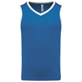 Proact Kids basketball jersey in Sporty Royal Blue / White, voorkant