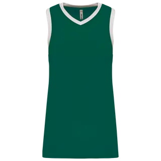 Proact Basketbalshirt voor dames in Dark Green / White, voorkant