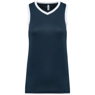 Proact Basketbalshirt voor dames in Navy / White, voorkant