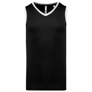 Proact Mens basketball jersey in Black / White, voorkant