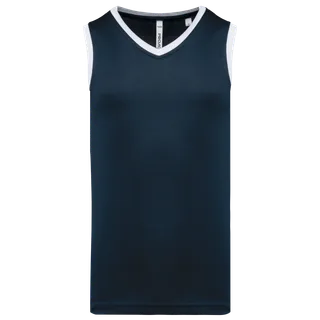 Proact Mens basketball jersey in Navy / White, voorkant