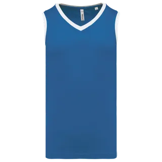 Proact Mens basketball jersey in Sporty Royal Blue / White, voorkant