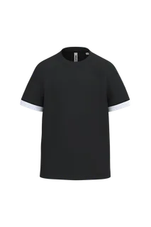 Proact Kids polyester multisport jersey in Black / White, voorkant